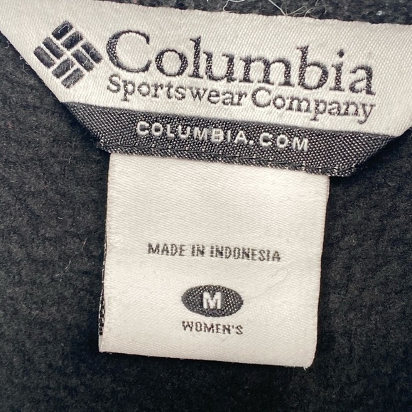 Columbia embroidered women's full zip fleece jacket medium - Picture 3 of 9